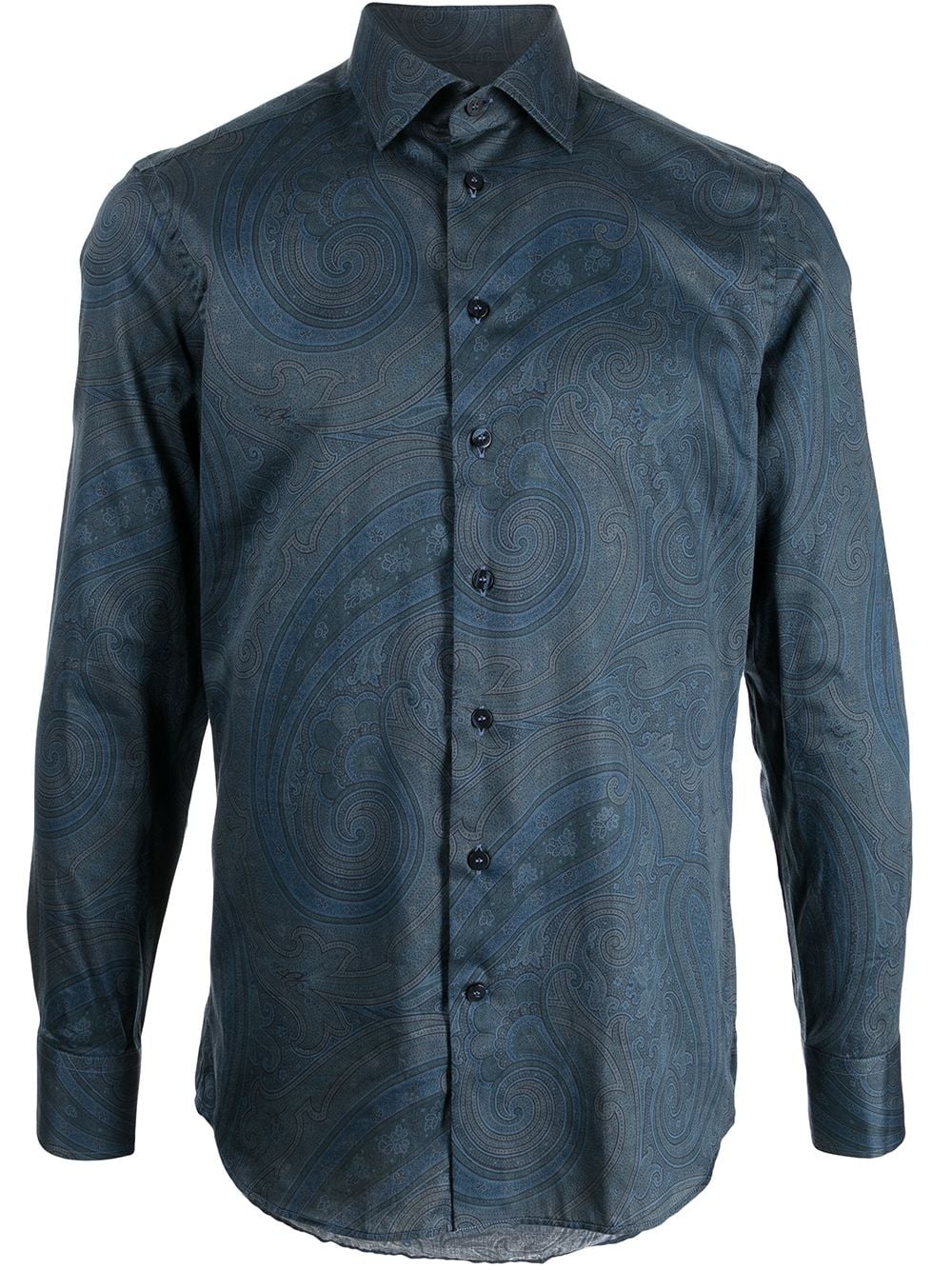 Camisa de algodão com estampa paisley - 1