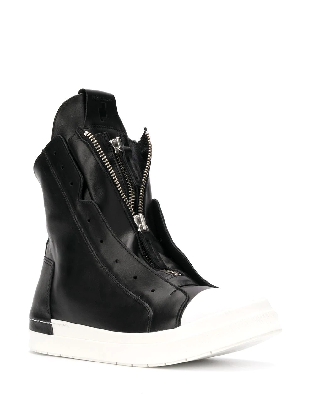 zipped high top sneakers - 2