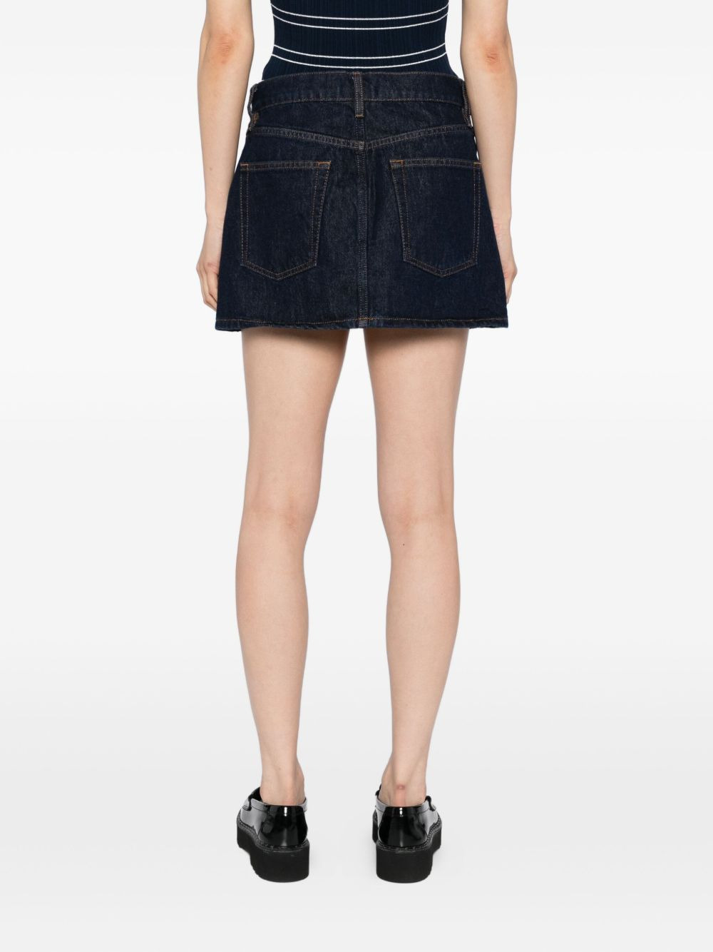 denim mini skirt - 4