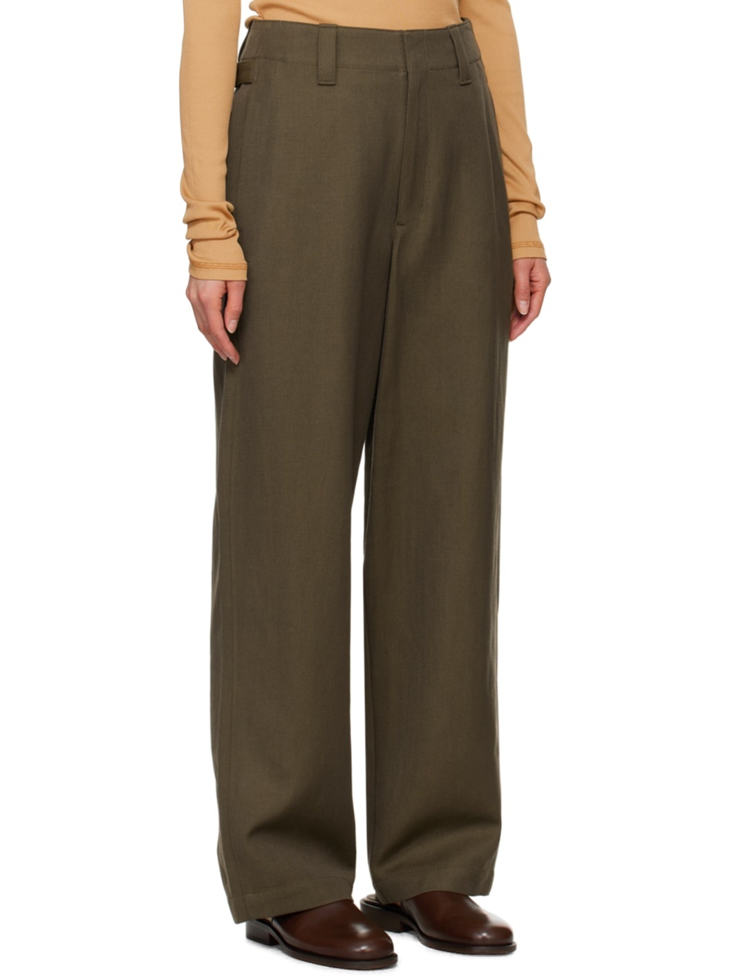 Brown Maxi Trousers - 2