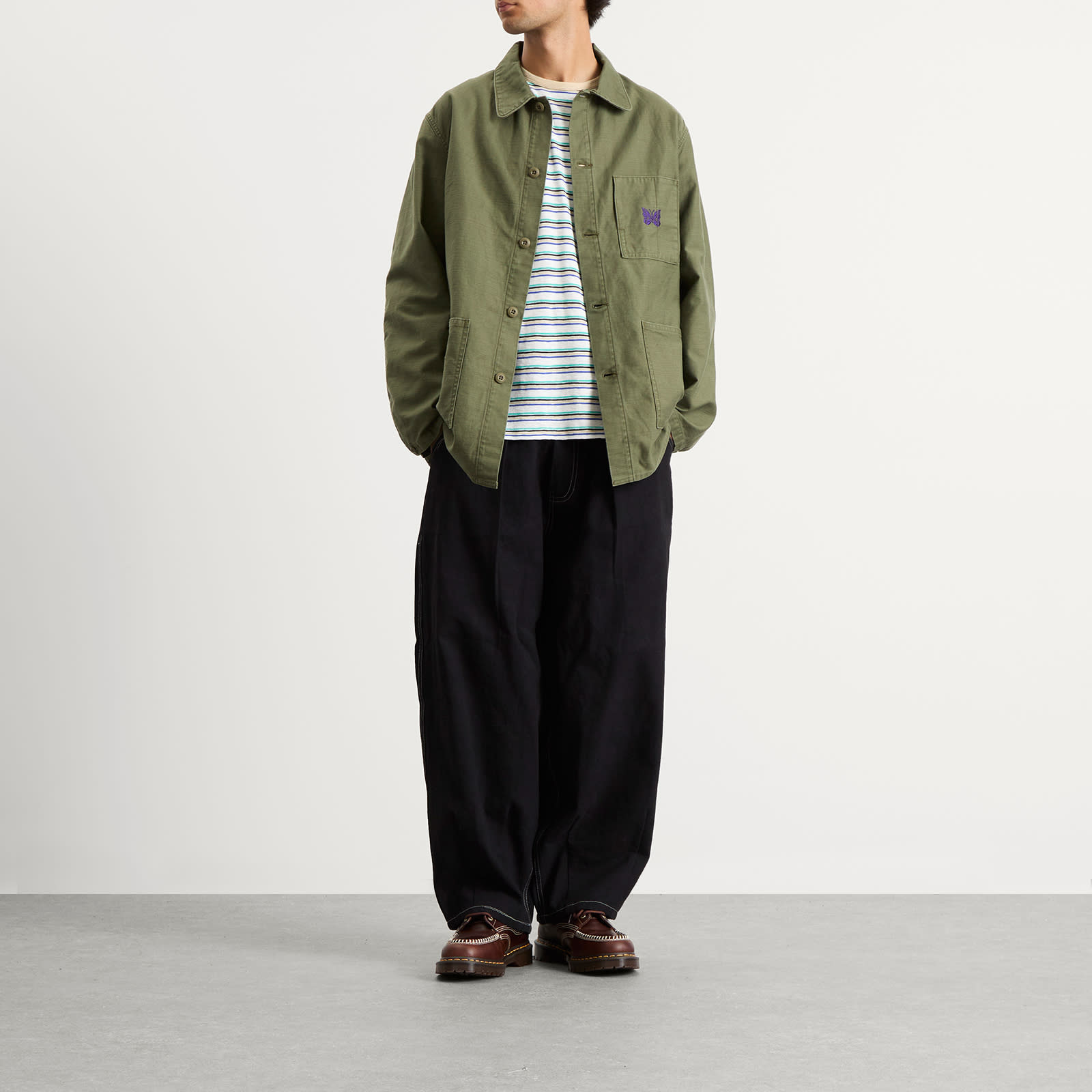 Needles Reversed Sateen Coverall Jacket - 4