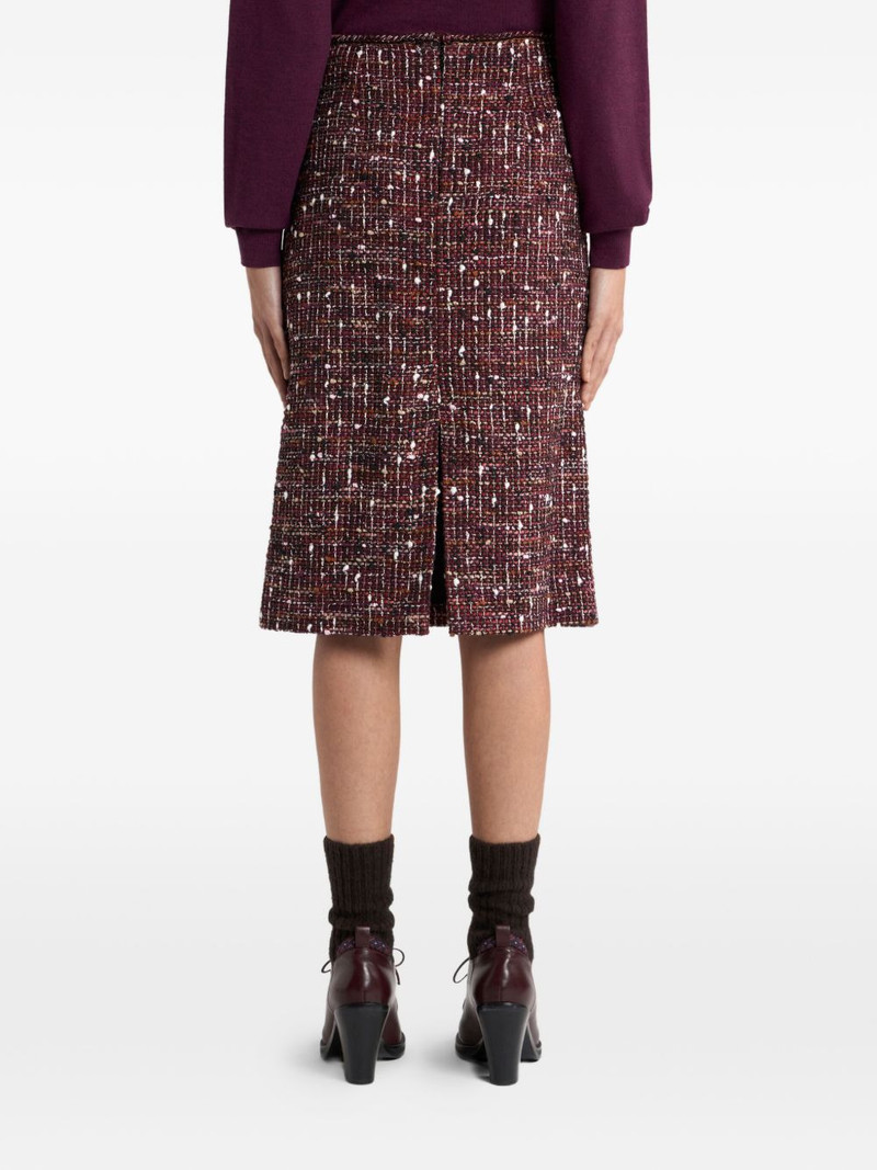 tweed knee-length mid skirt 4