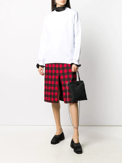 MSGM checked midi skirt  outlook