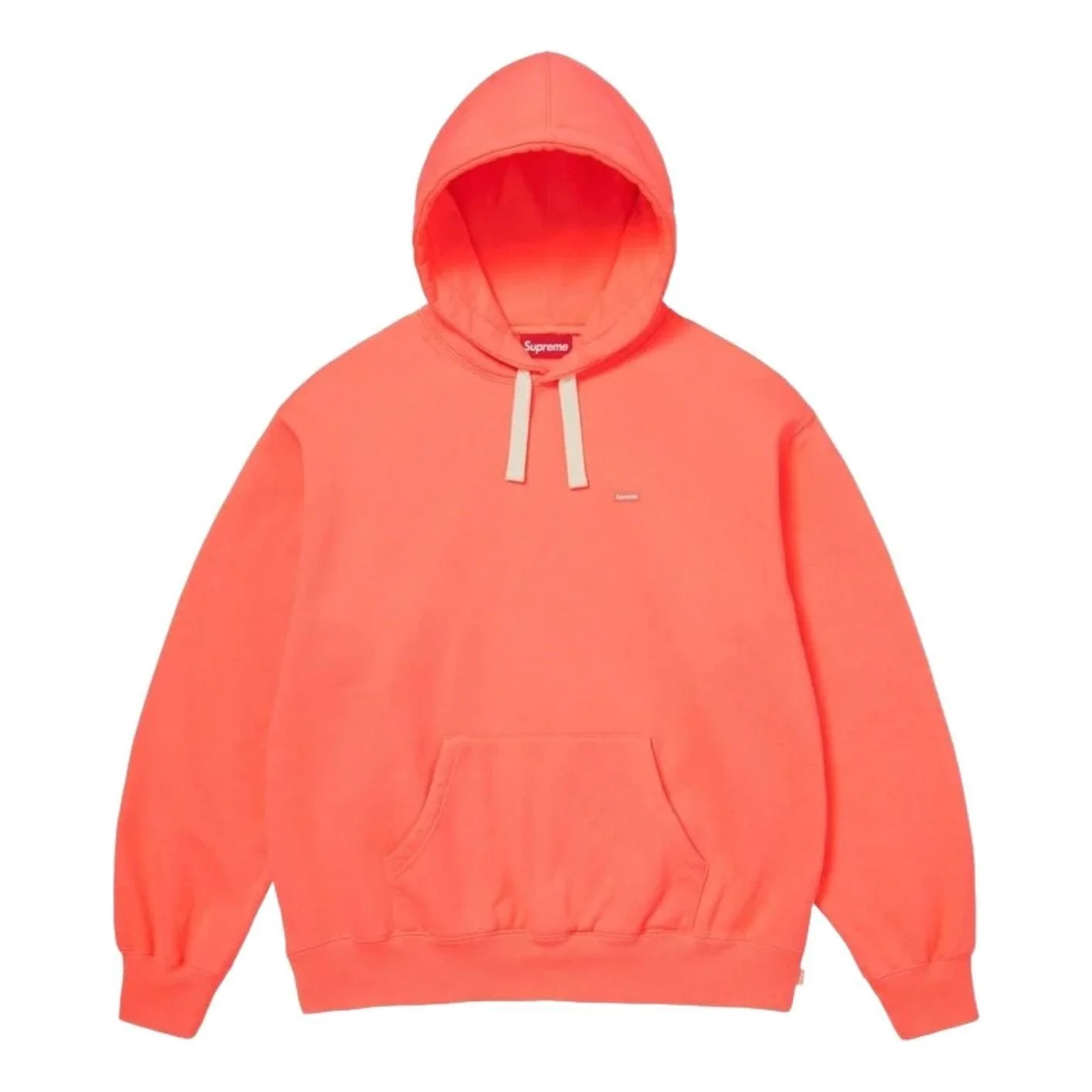 Supreme SS26 Small Box Drawcord Hooded Sweatshirt 'Fluorescent Pink' SUP-SS26-021-FLUSCNTPNK - 1