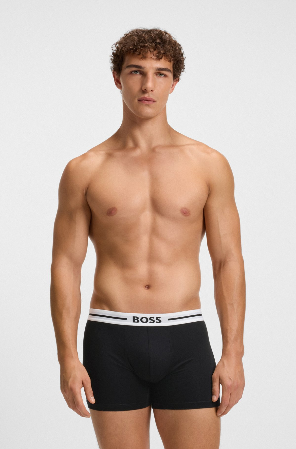 THREE-PACK OF STRETCH-COTTON BOXER BRIEFS WITH LOGO - 6