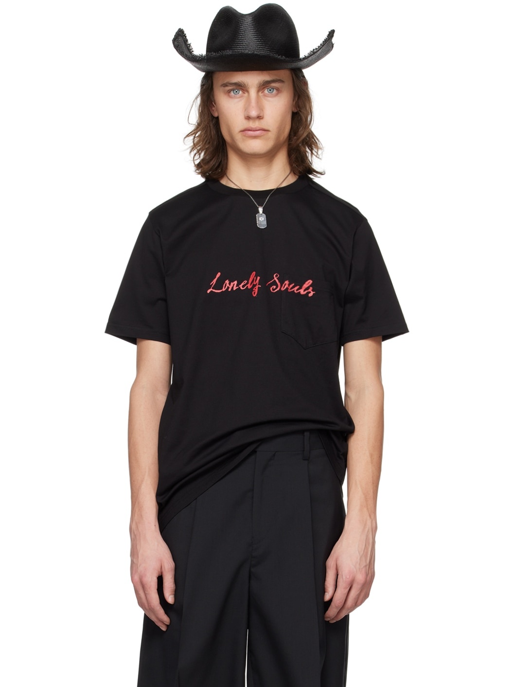 Black 'Lonely Souls' T-Shirt - 1