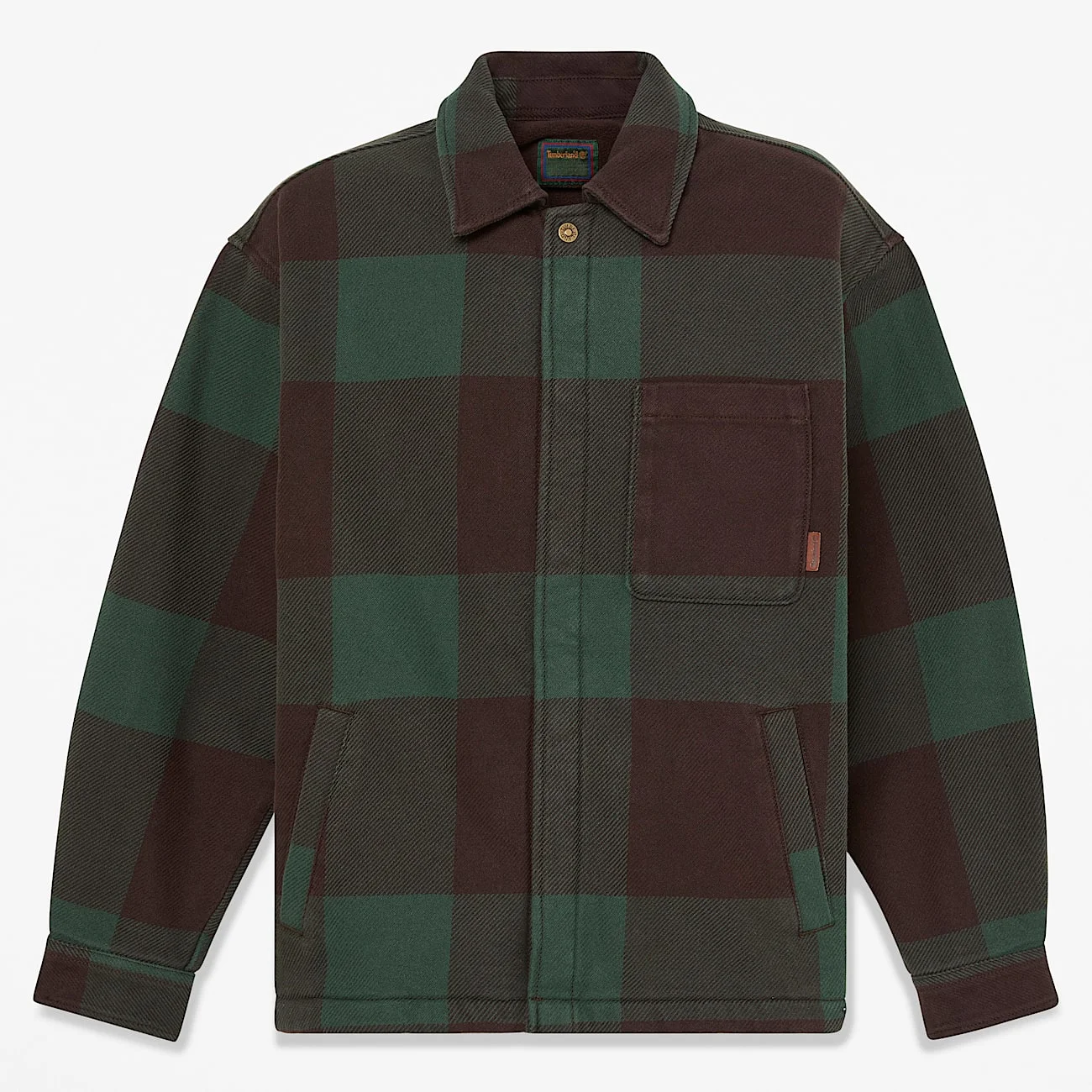 Men's Fleece-Lined Checkered Overshirt - 1