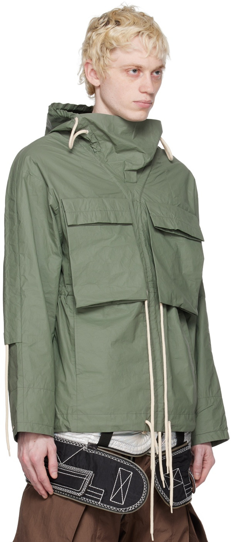 Craig Green Khaki Drawstring Jacket outlook