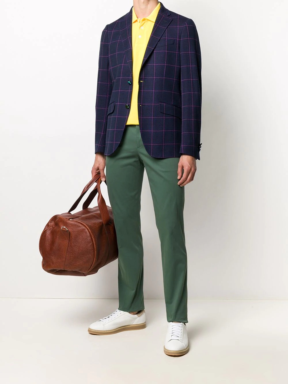 checked casual blazer  - 2