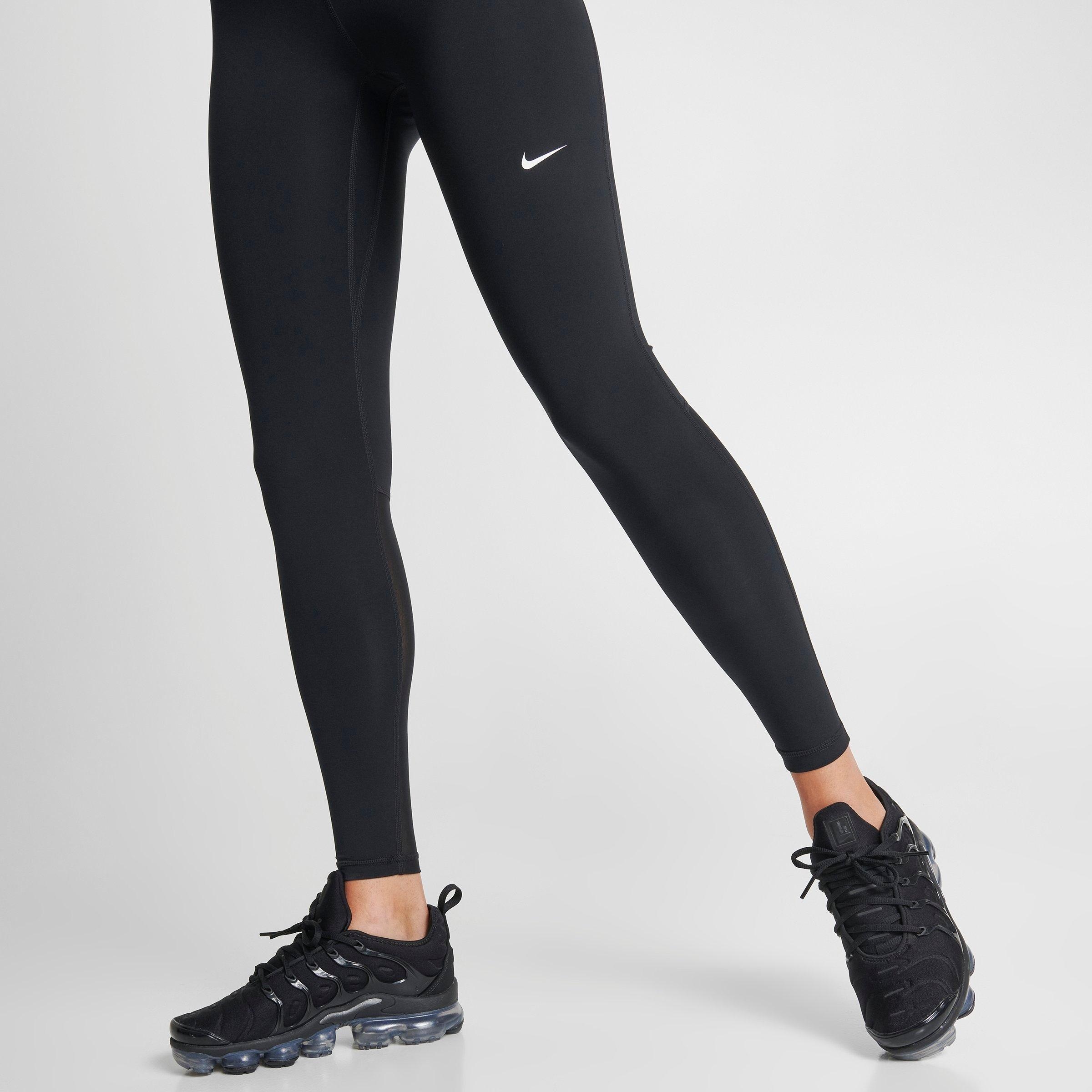 WOMEN'S NIKE PRO 365 HIGH-WAISTED 7/8 MESH PANEL LEGGINGS - 6
