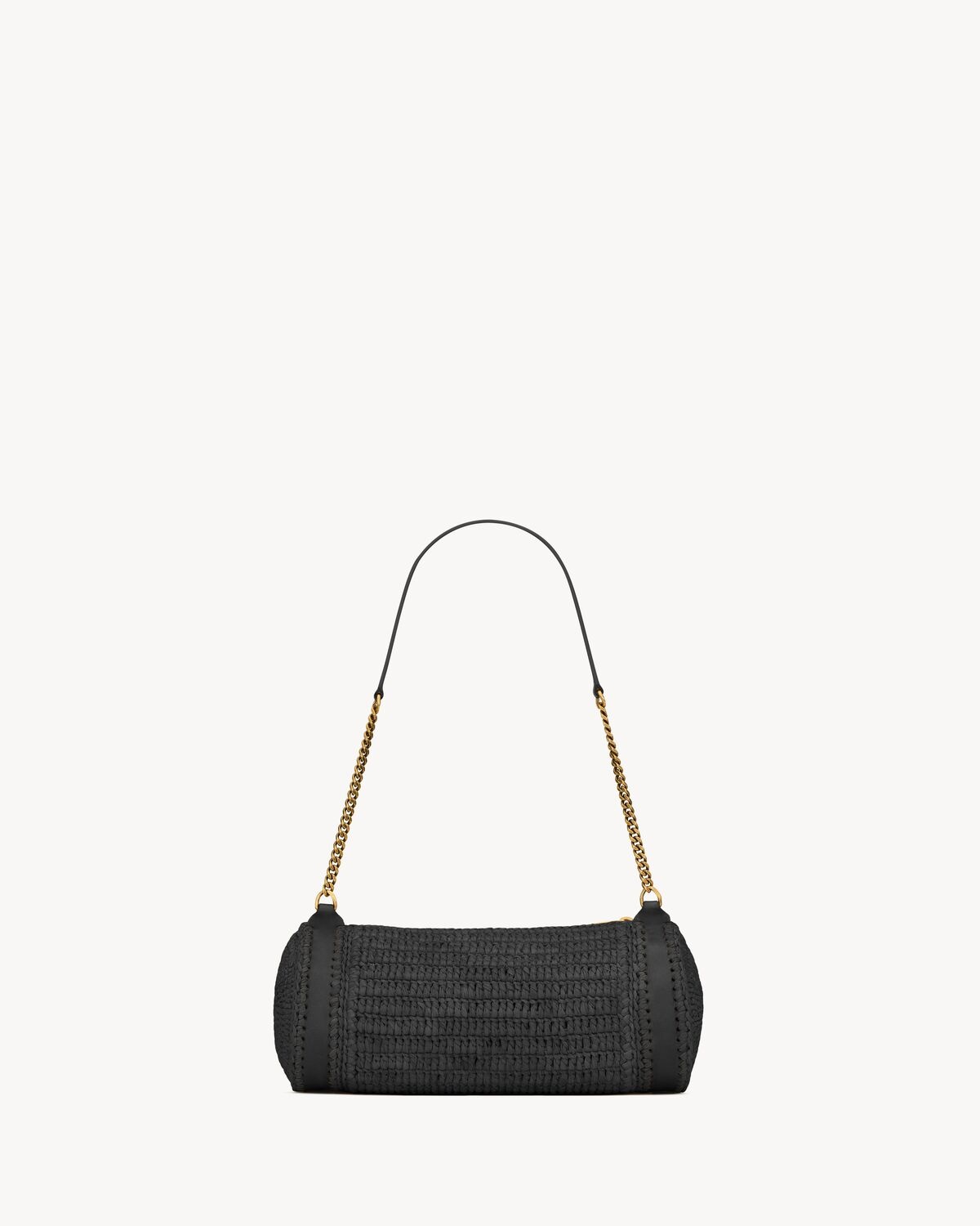 SAINT LAURENT CASSANDRE SMALL CYLINDER BAG IN RAFFIA | ysl