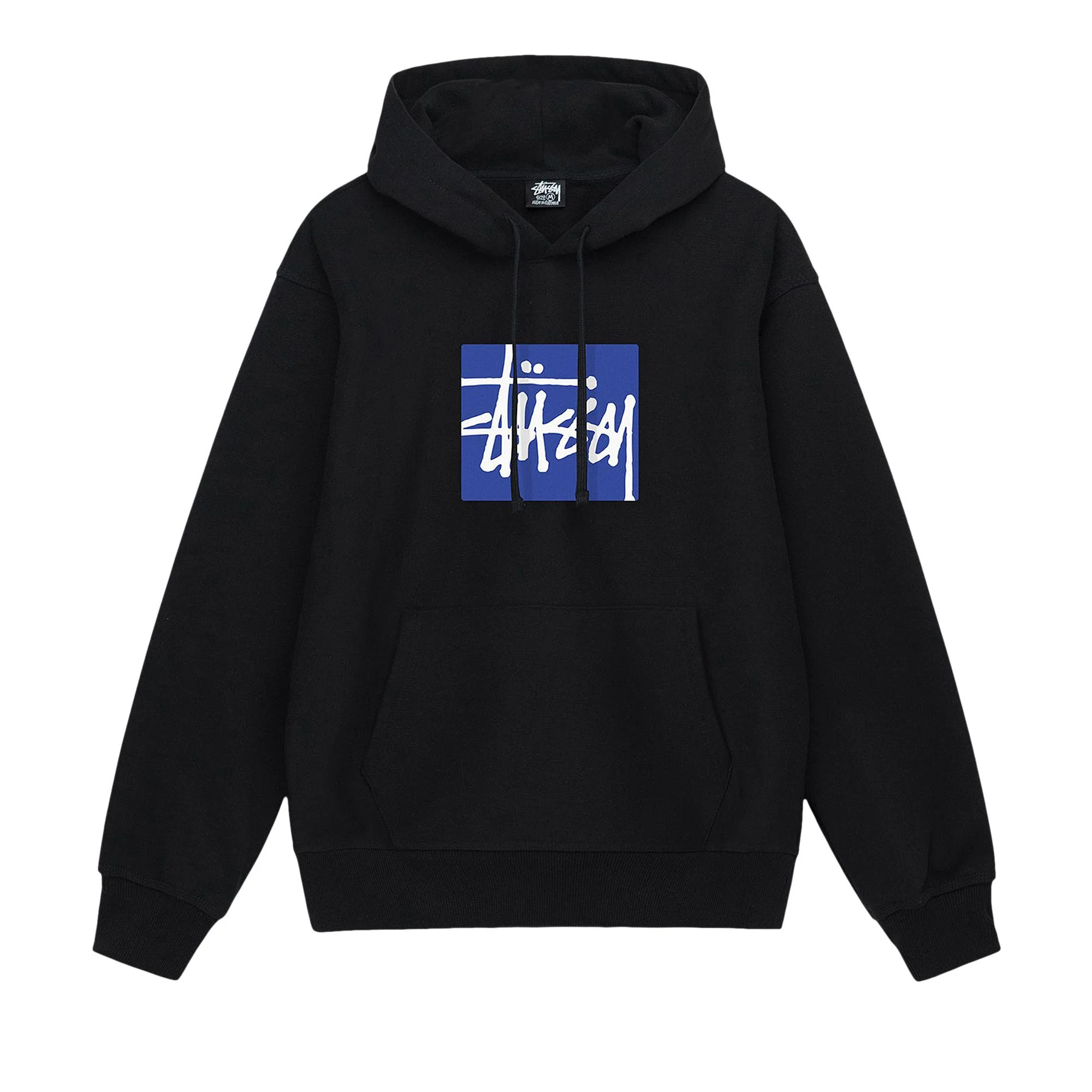 Stussy Stock Box Hoodie 'Black' - 1