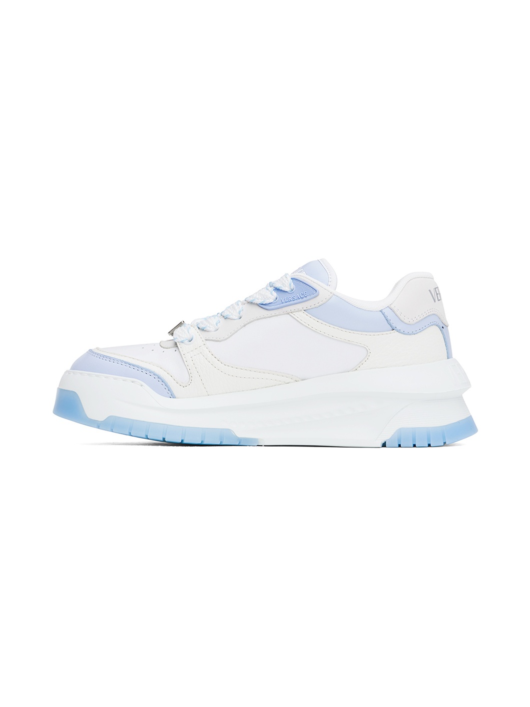 White & Blue Odissea Sneakers - 3
