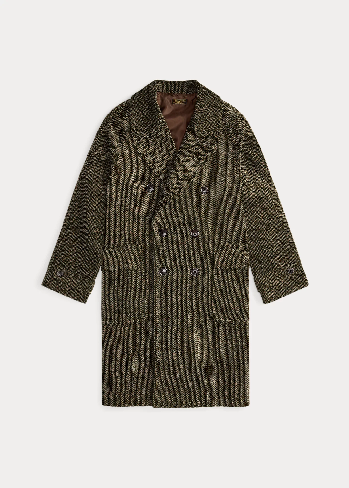 Herringbone-Print Corduroy Topcoat - 1
