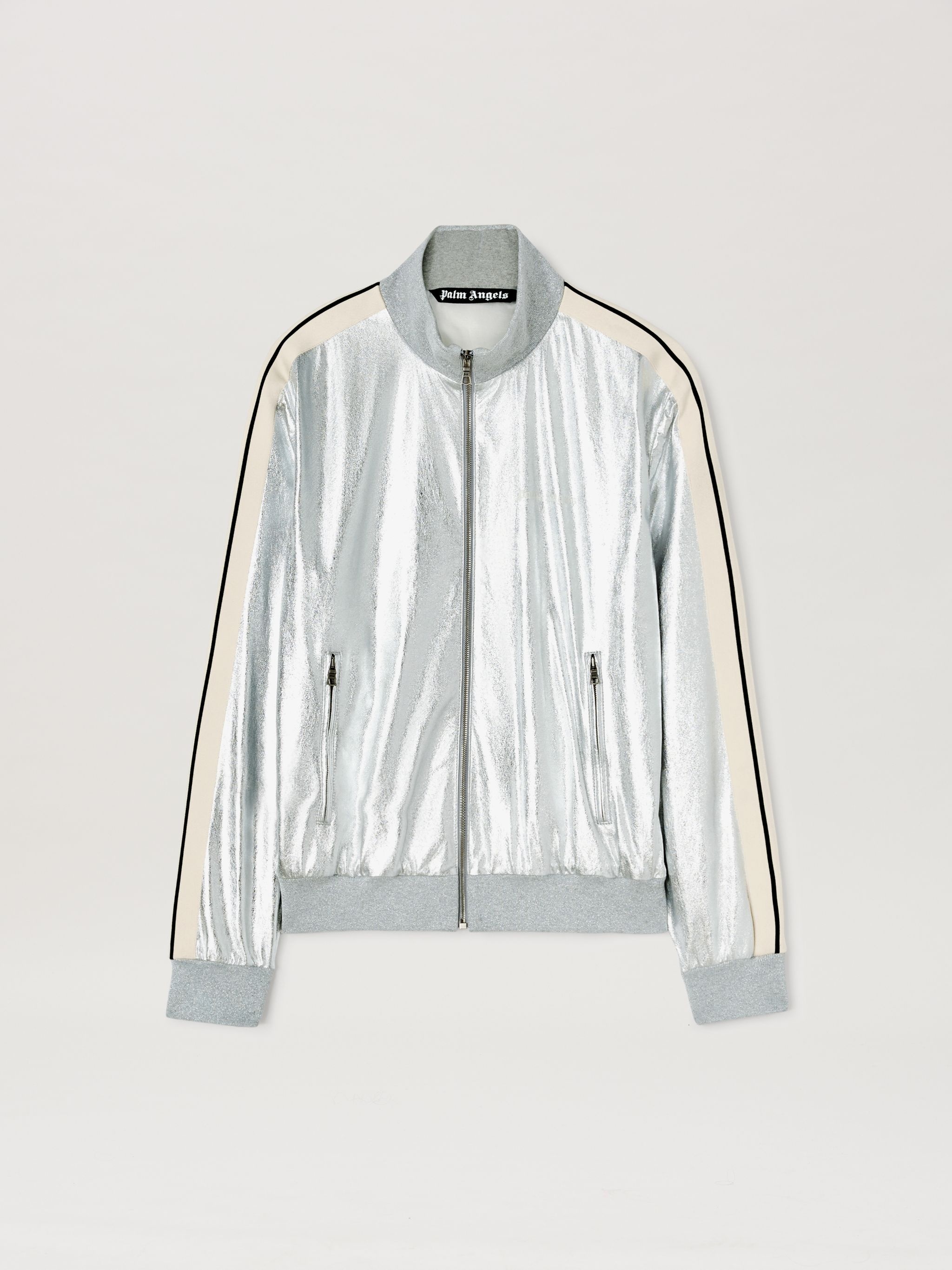 LAMINATED LEATHER TRACK JACKEt - 1