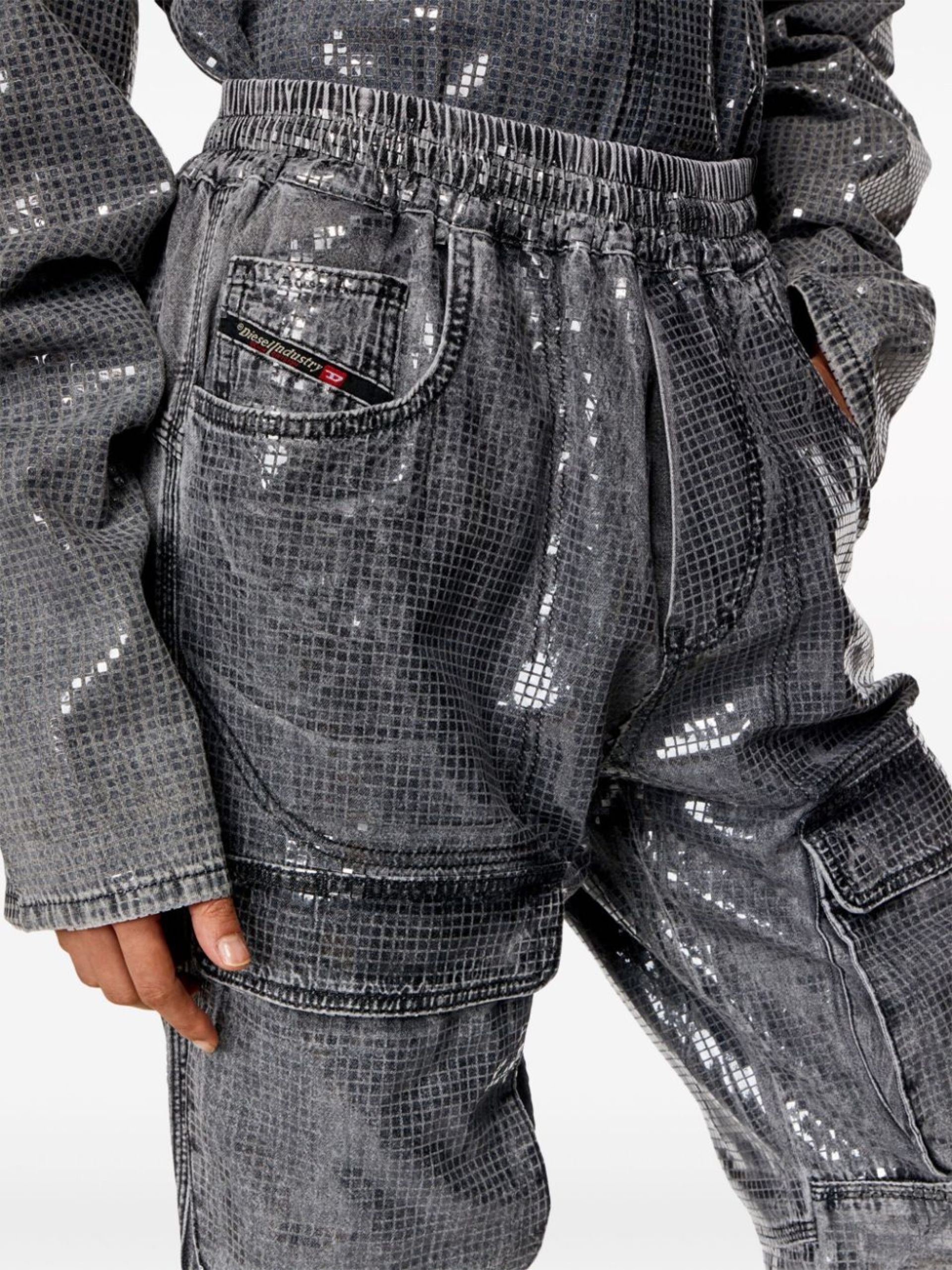 Grey D-Mirt High-Rise Straight-Leg Jeans - 5