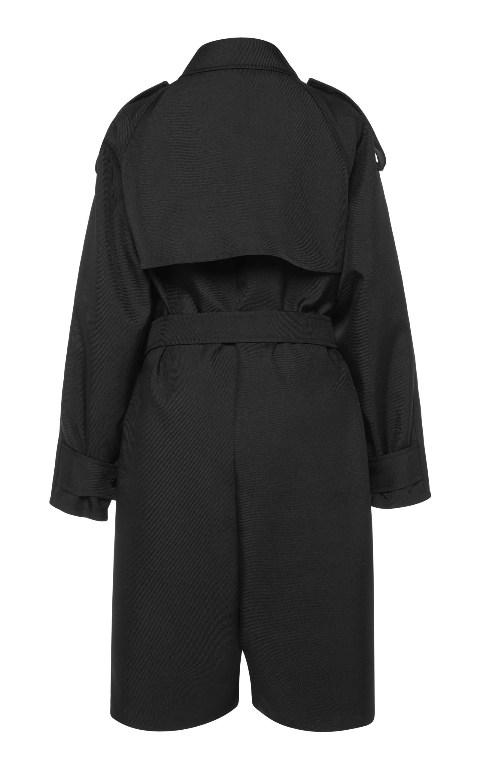 Belted Gabardine Jumpsuit black - 3