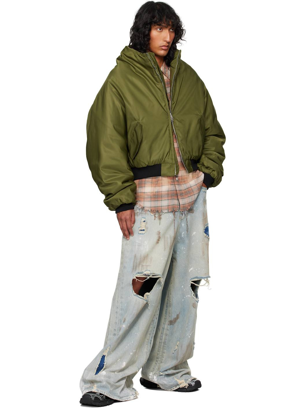 Khaki Abraxas Bomber Jacket - 4