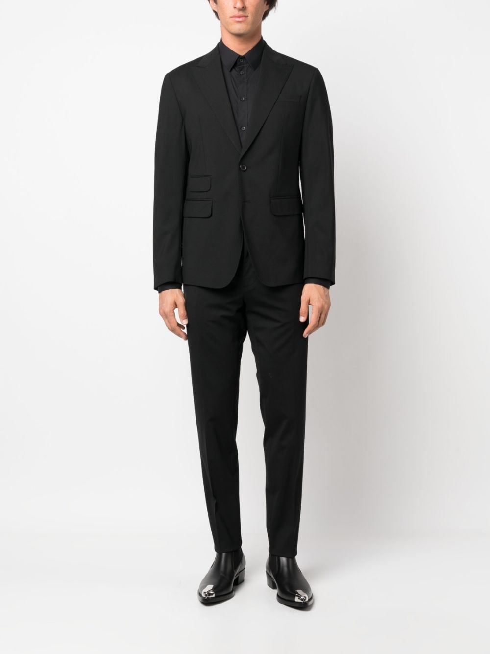 single-breasted two-piece suit - 2