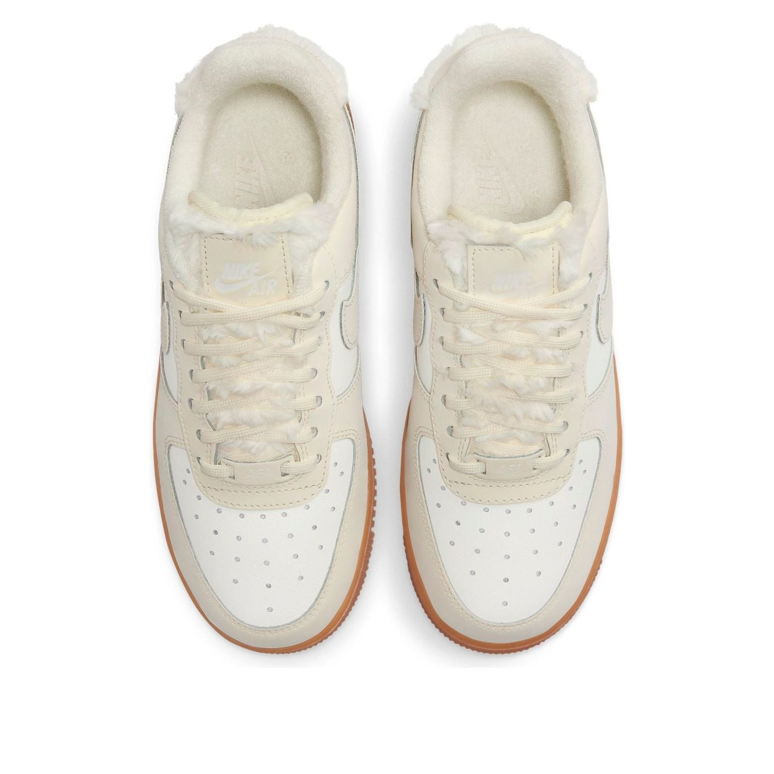 (WMNS) Nike Air Force 1 Low 'Sail Gum Faux Fur' FV3701-119 - 2