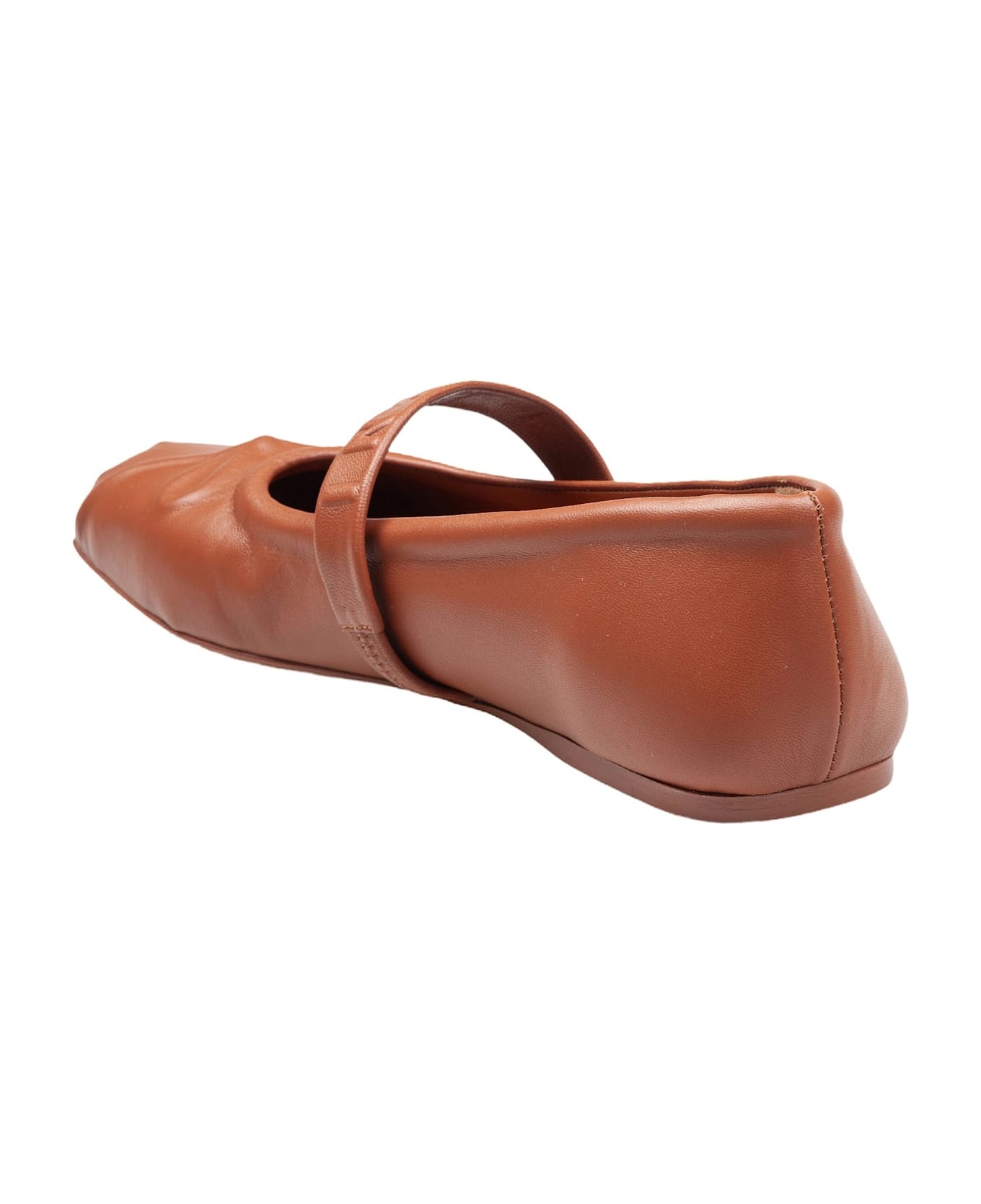 Mary Jane Shoes In Leather With Embossed Bow - 5