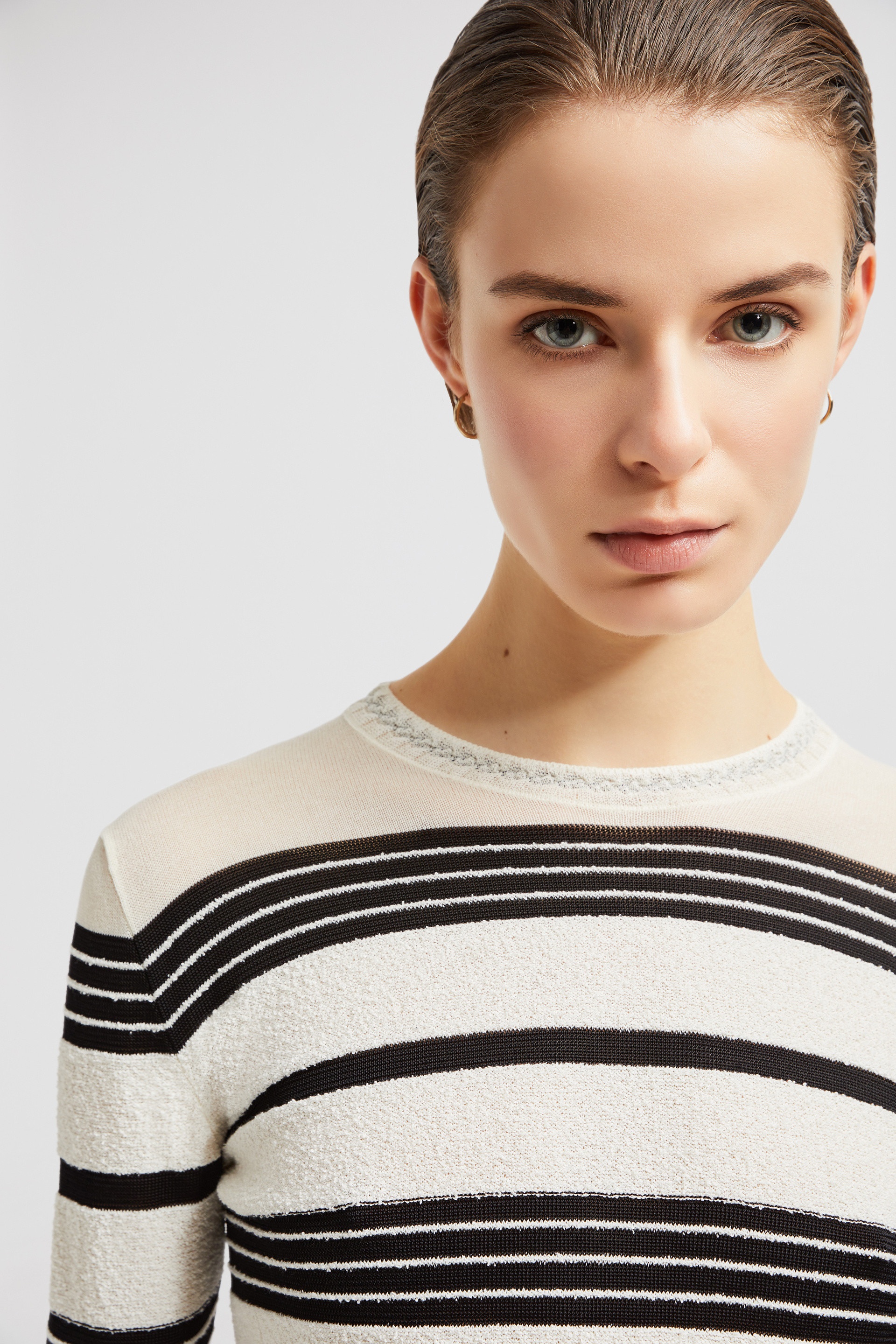 Striped Bouclé Sweater - 4