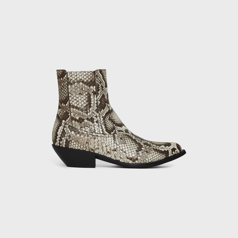 CELINE LEON CHELSEA BOOT in SHINY PYTHON 1