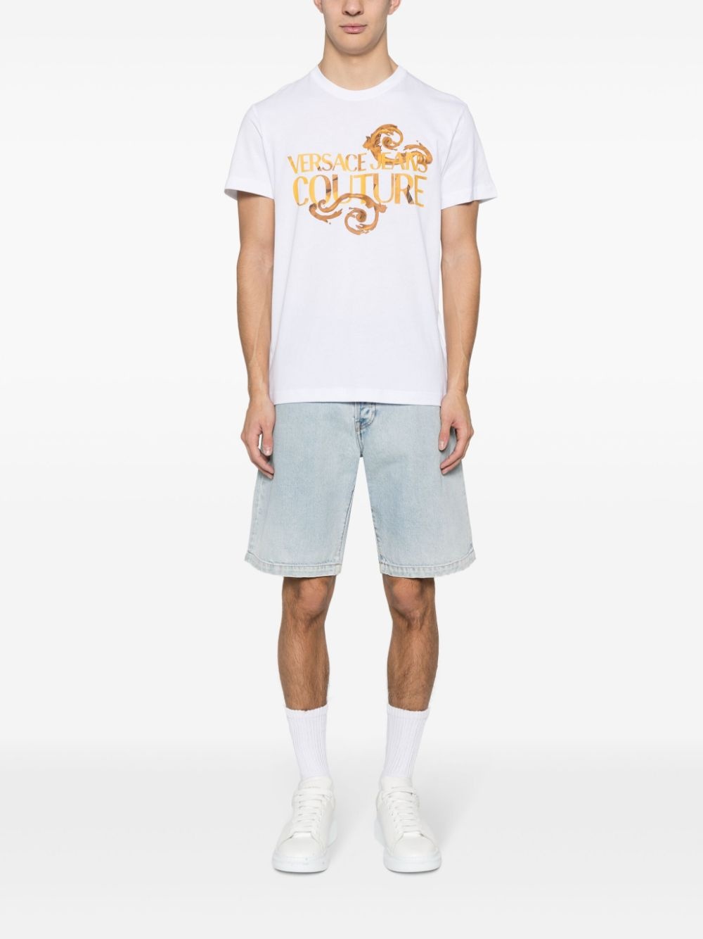 logo-print cotton T-shirt - 2