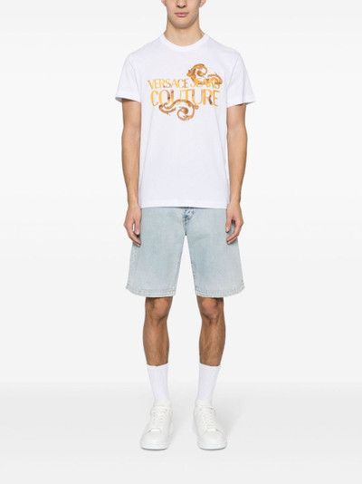 VERSACE JEANS COUTURE logo-print cotton T-shirt outlook