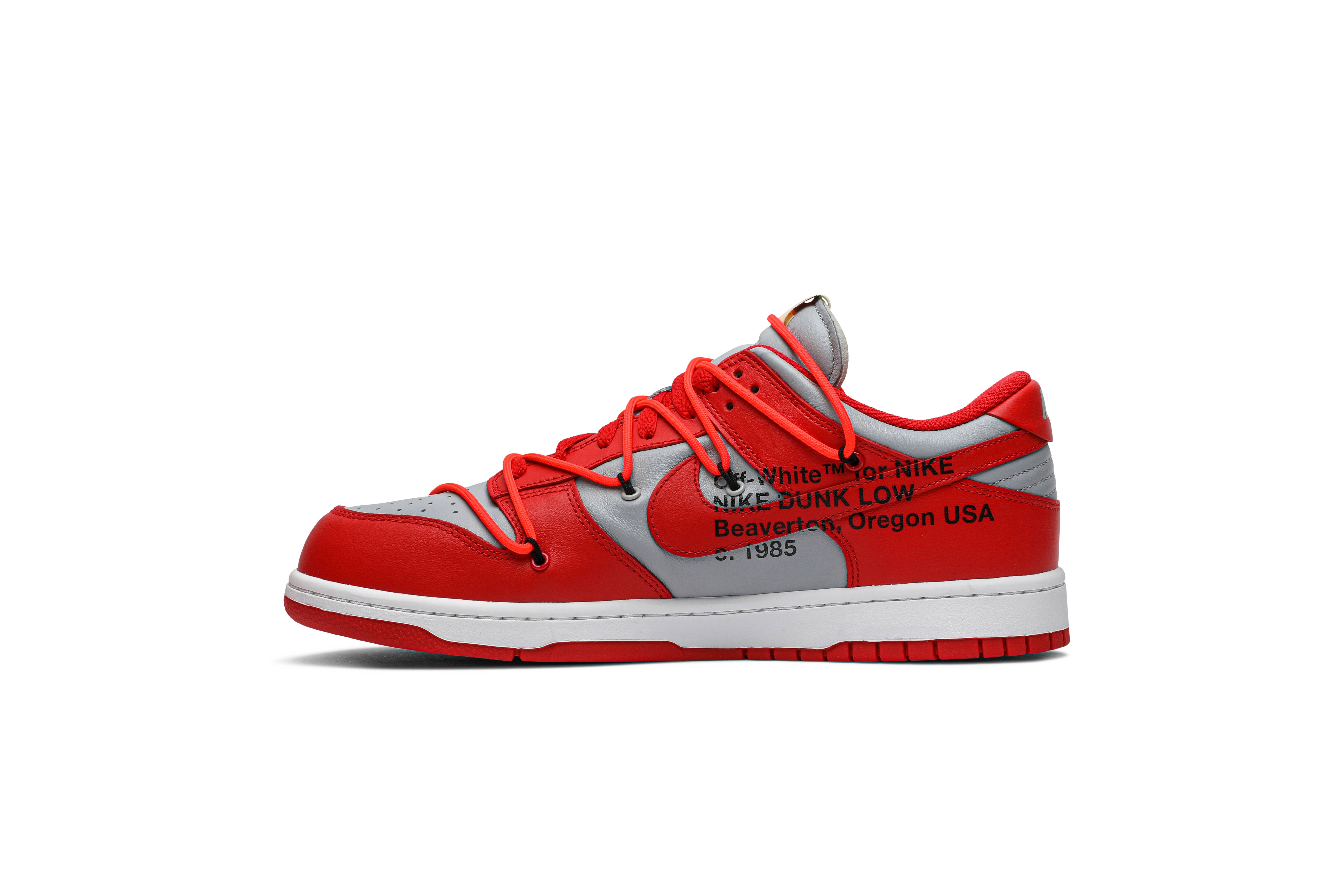Off-White x Dunk Low 'University Red' - 3