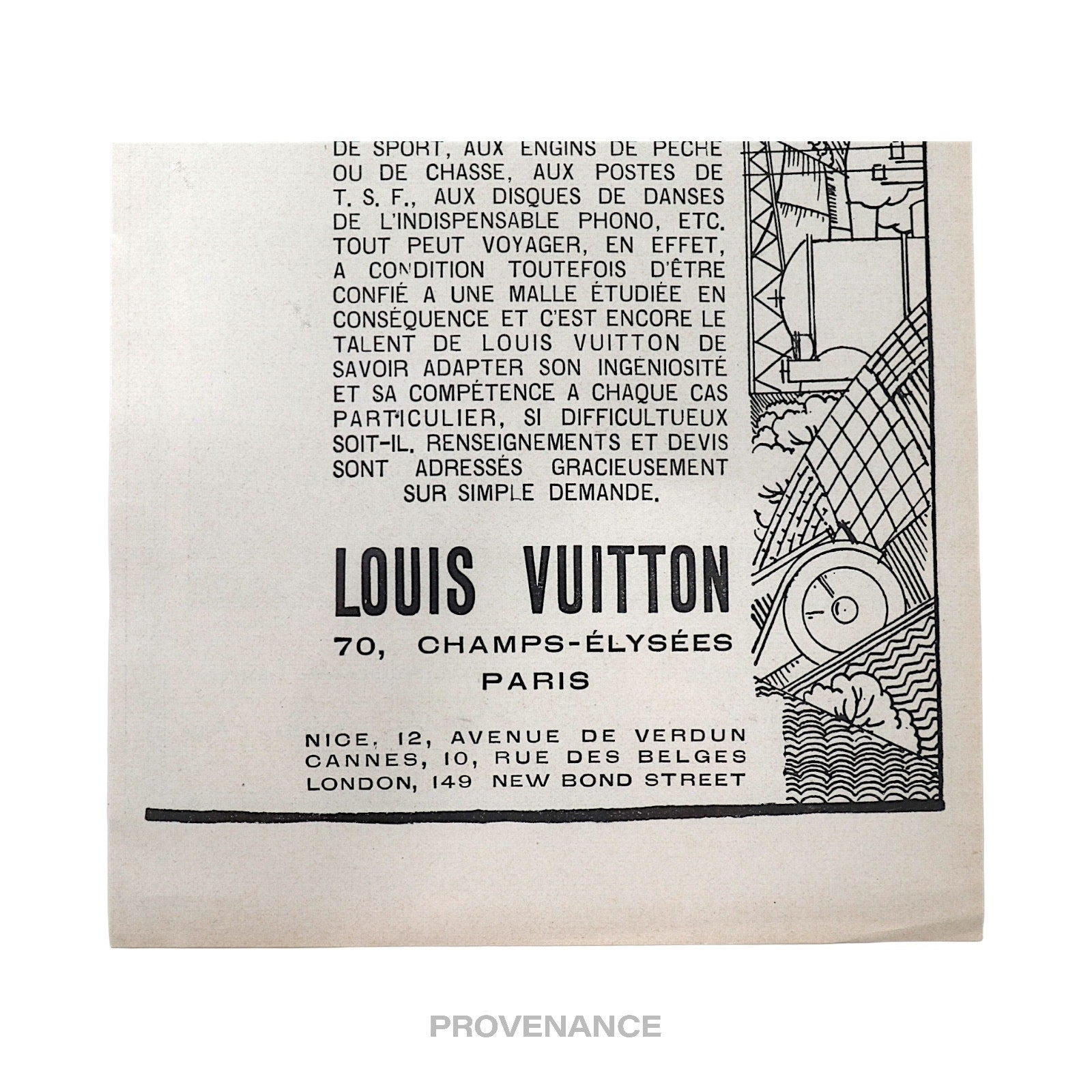 Louis Vuitton Antique Vintage Newsprint Ad - Wardrobe II - 6