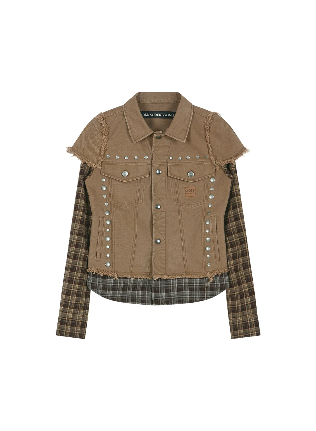 Layered Studded Vest Shirt - 1