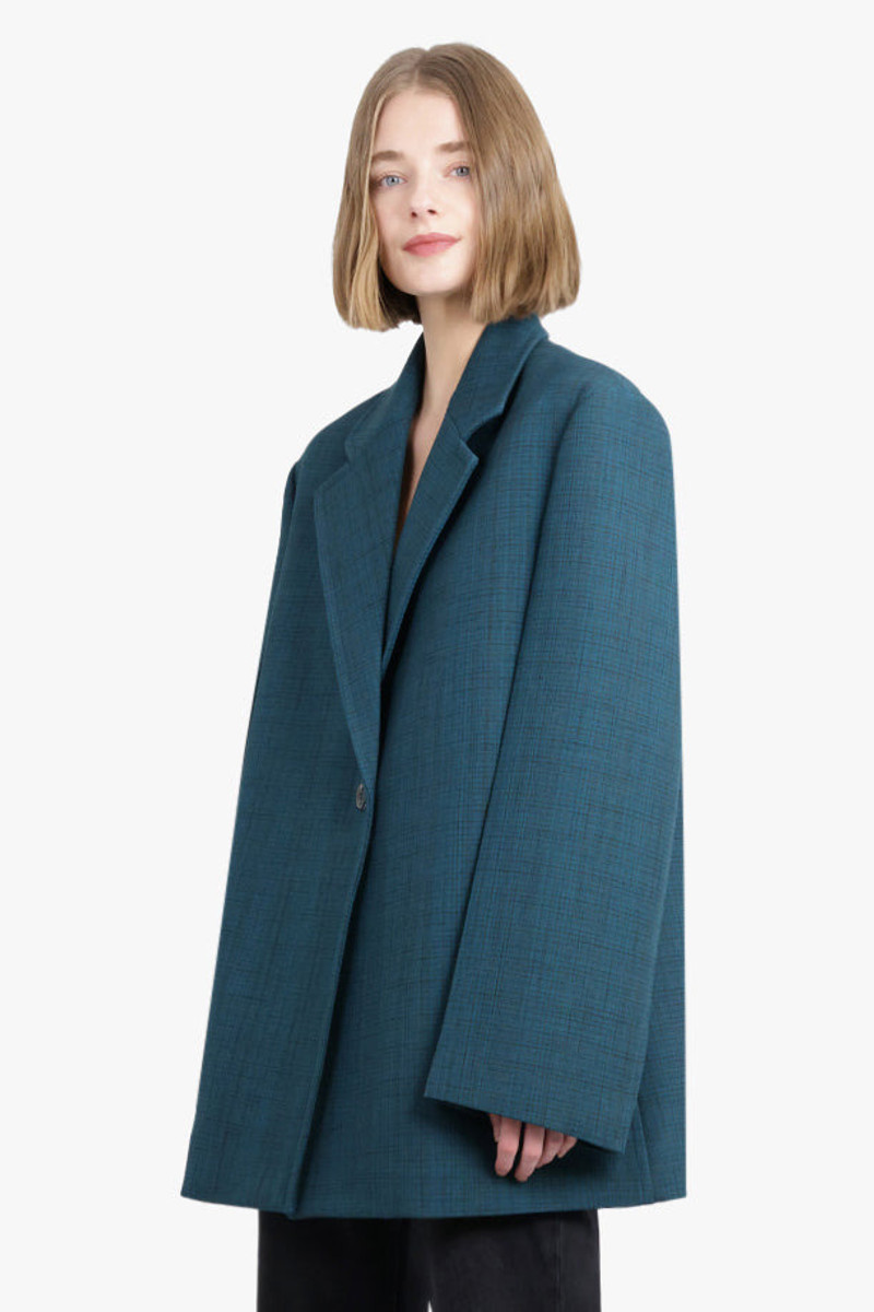 Jil Sander WRAP RELAXED FIT JACKET | MOON RIVER outlook