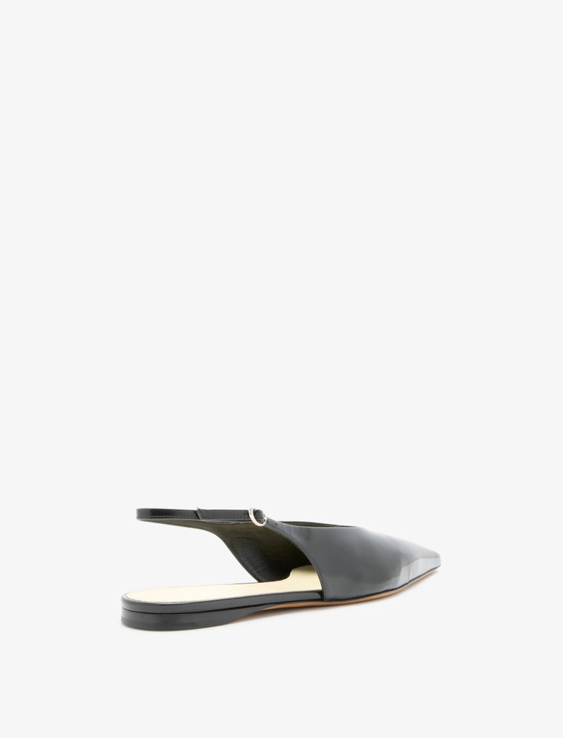 Proenza Schouler Slash Flat Slingbacks in Spazzolato Leather outlook