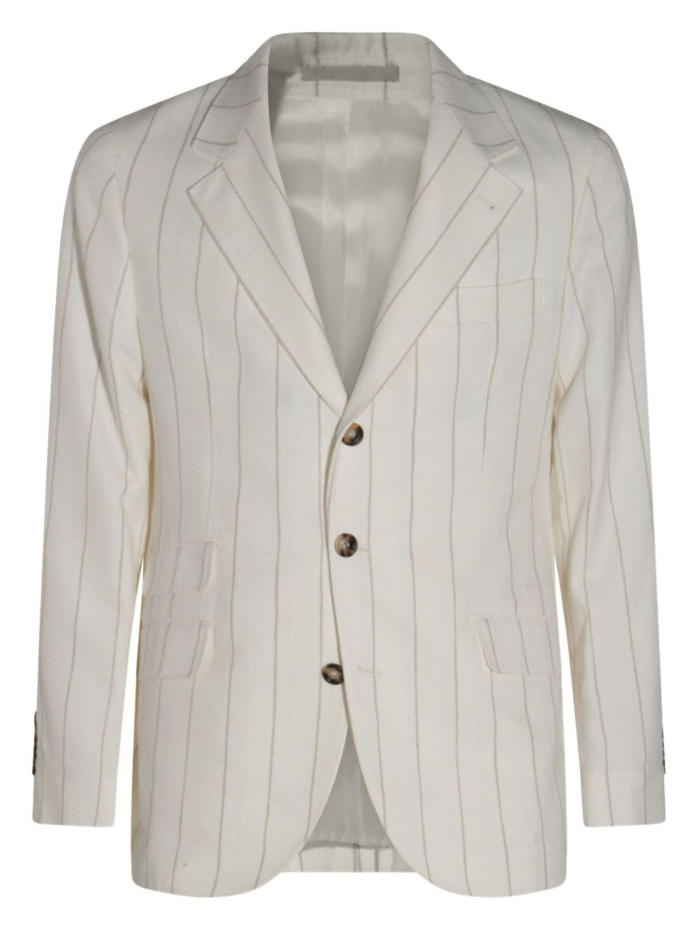 linen-cotton blend suit - 2