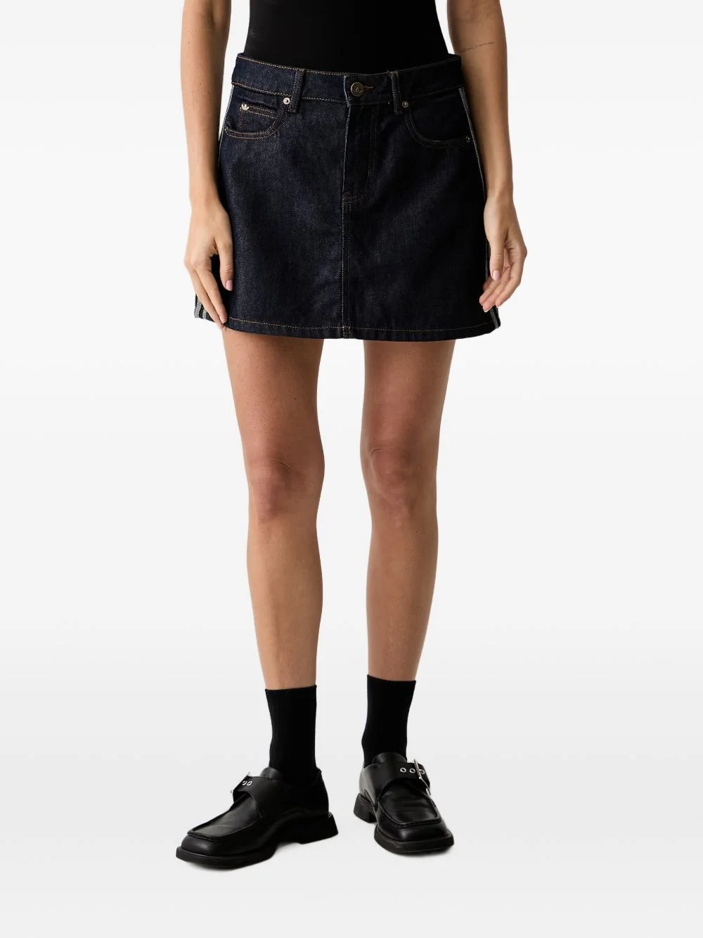 3-Stripes logo-patch mini skirt - 1