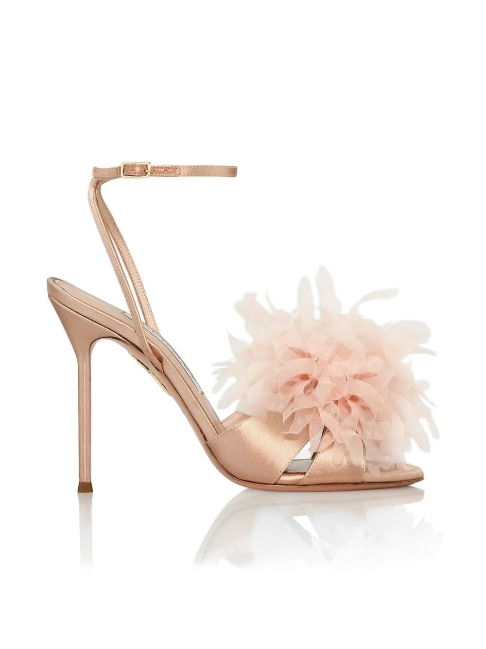 Poème flower-embellished ankle-strap sandals - 1