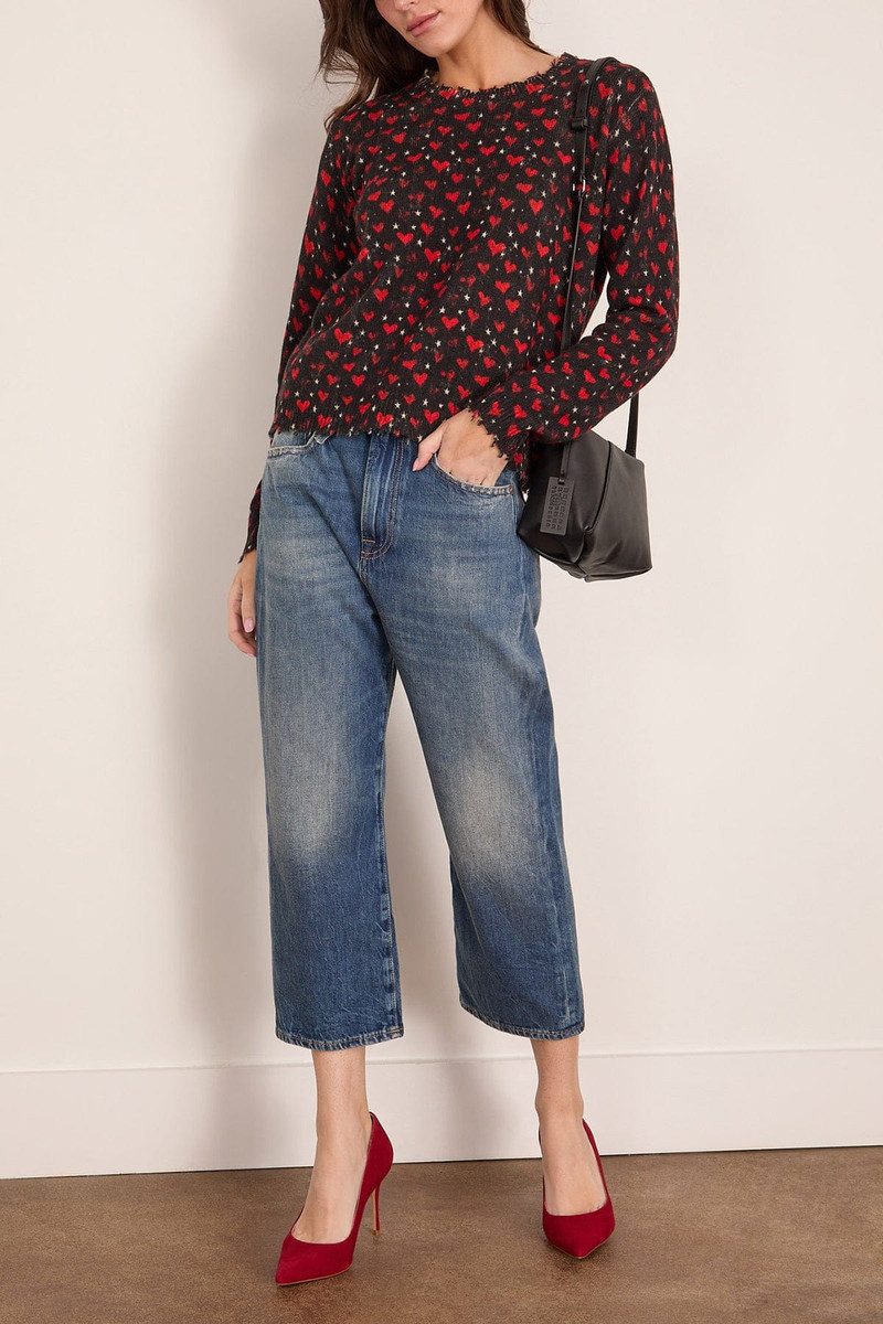 R13 Tailored Drop Jean in Kellen Blue outlook