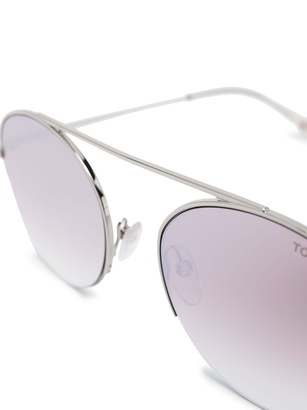 round-frame gradient sunglasses - 3