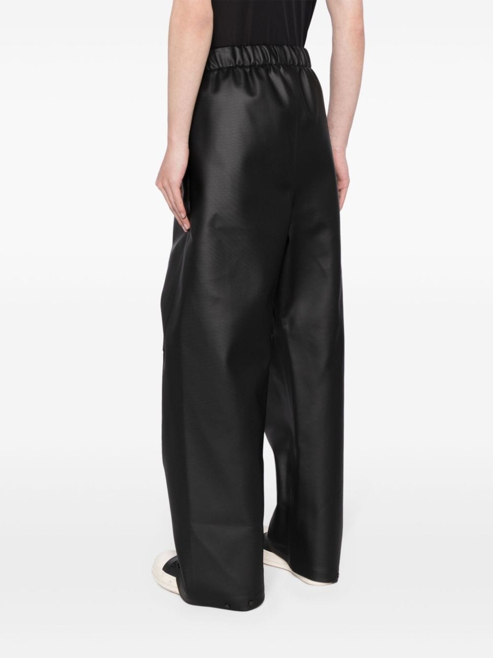 pleated wide-leg trousers - 4