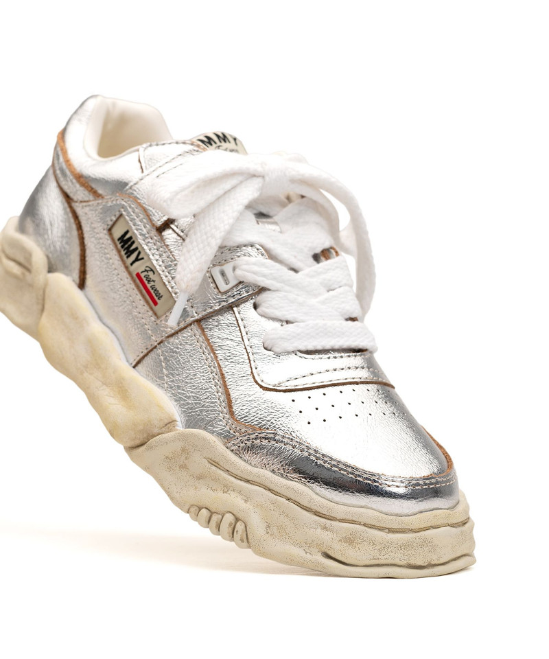 "PARKER" OG Sole Wrinkled Leather Low-top Sneaker 33