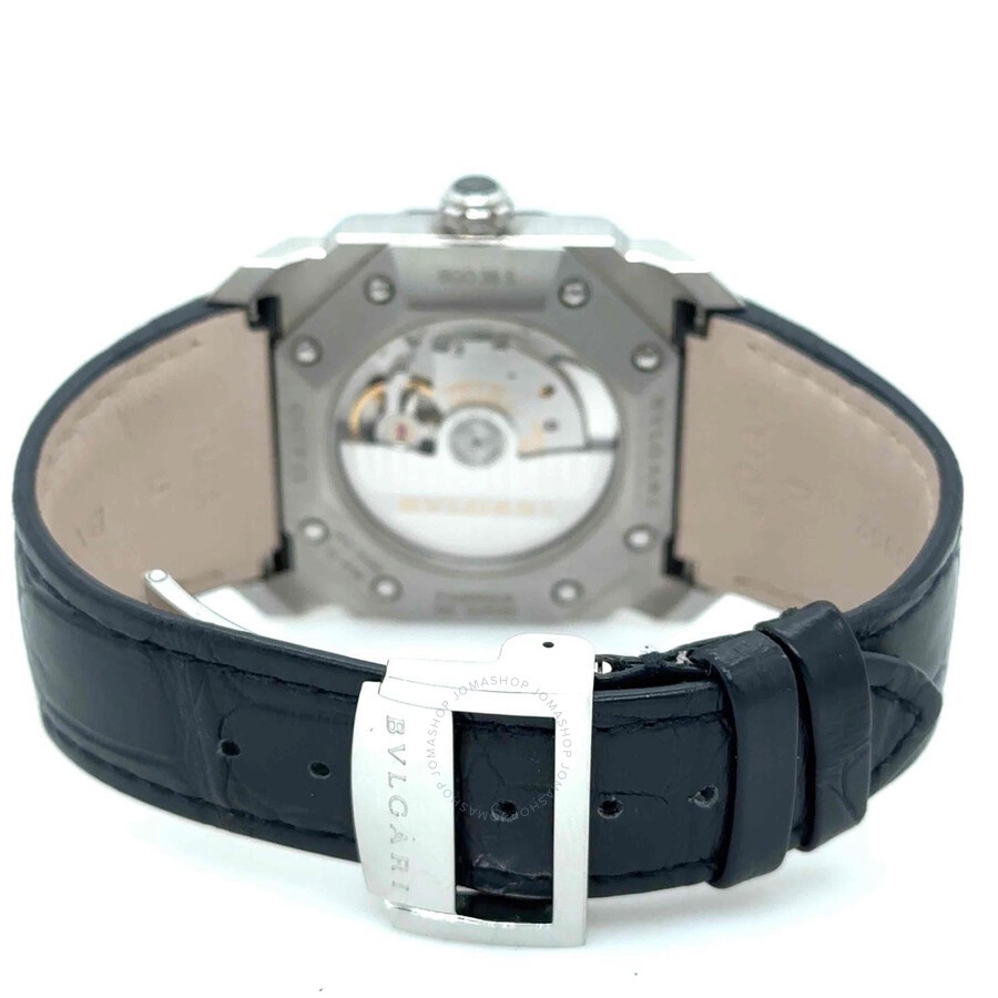 Pre-owned Bvlgari Octo Solotempo Blue Dial Men's Watch 102429 - 2