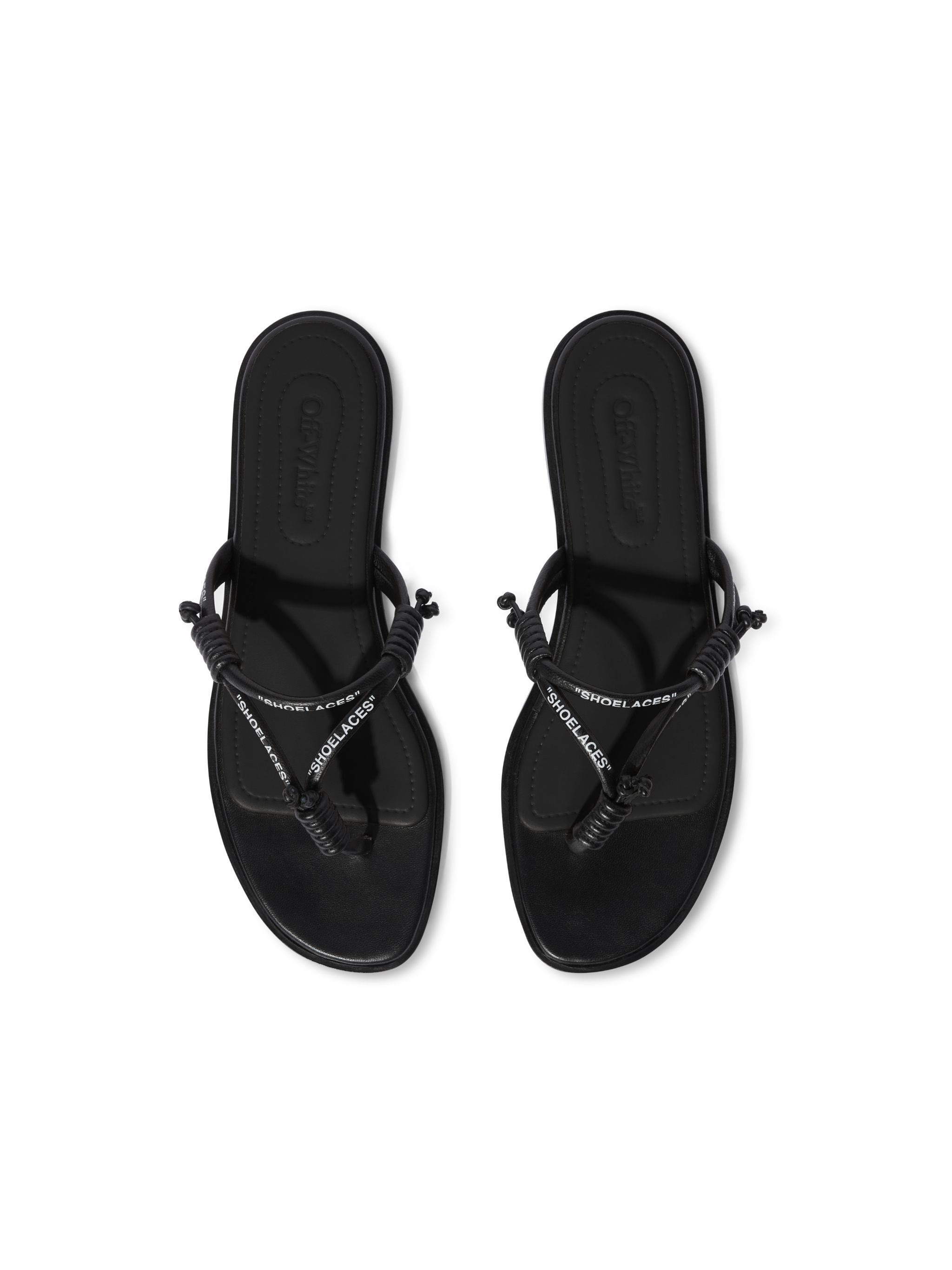 Black Shoelace Sandals - 4