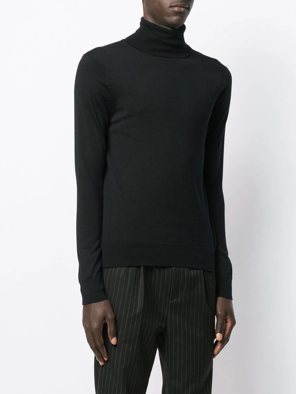 fine-knit roll neck jumper - 5
