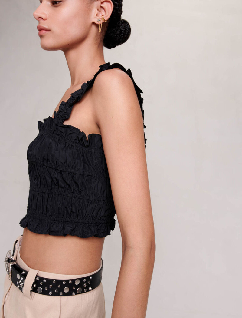 Smocked cropped top 5