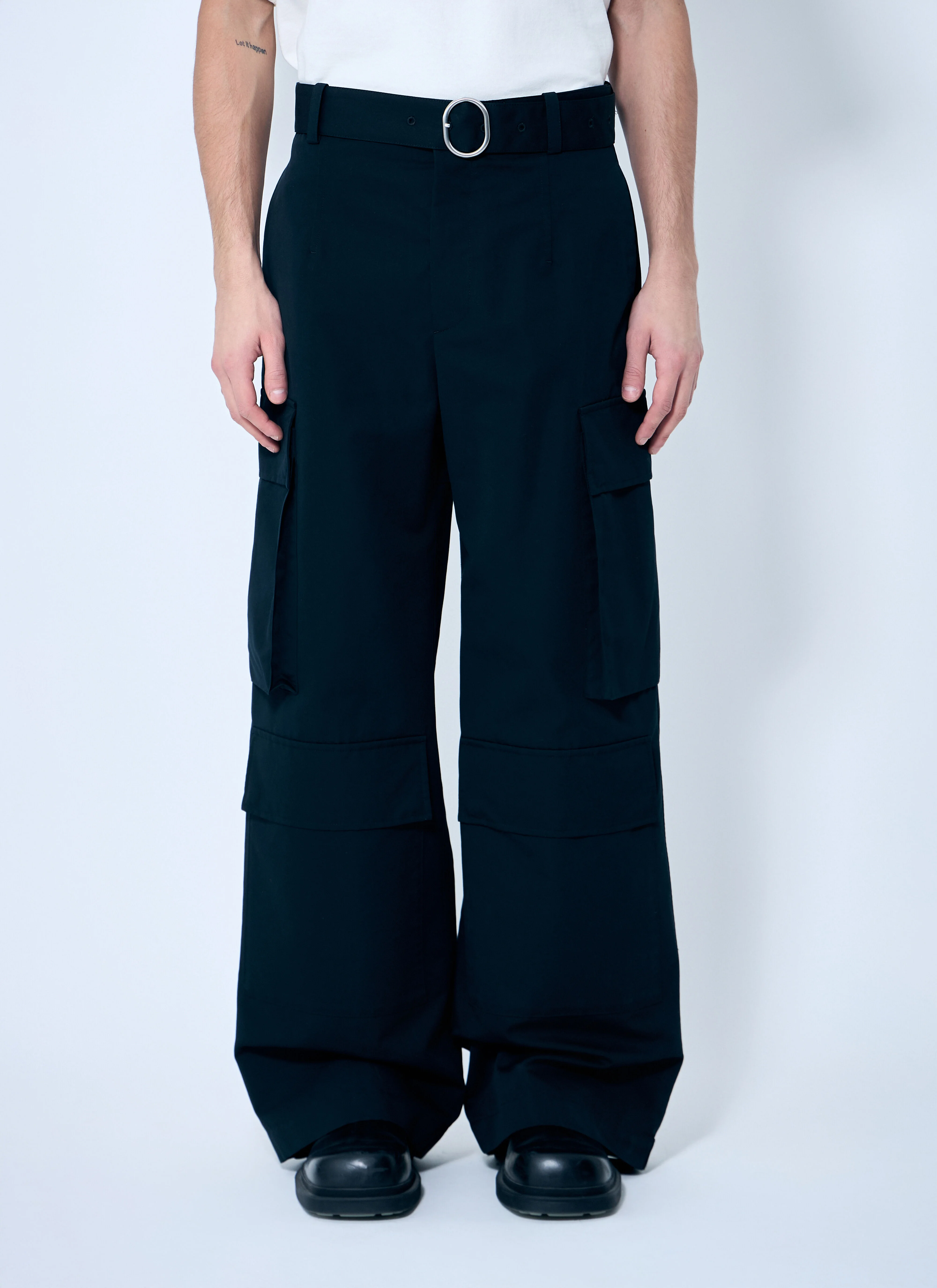 Belted Cargo Pants - 1