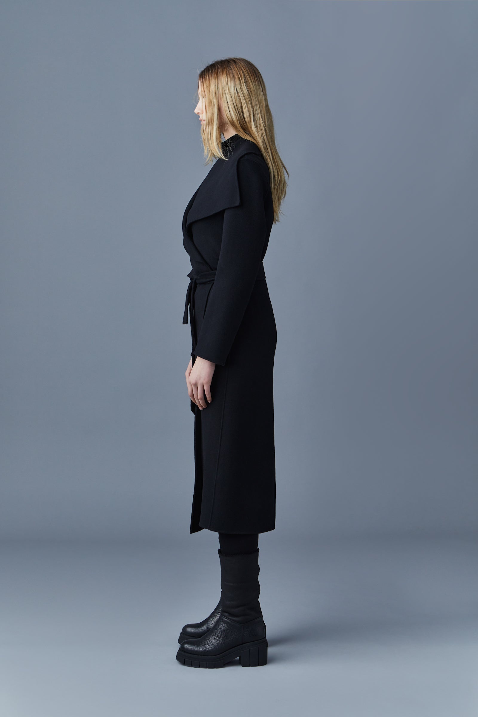MAI-CN Double-face wool wrap coat - 4