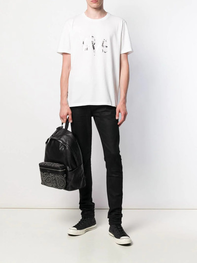 SAINT LAURENT Love foil-print T-shirt outlook