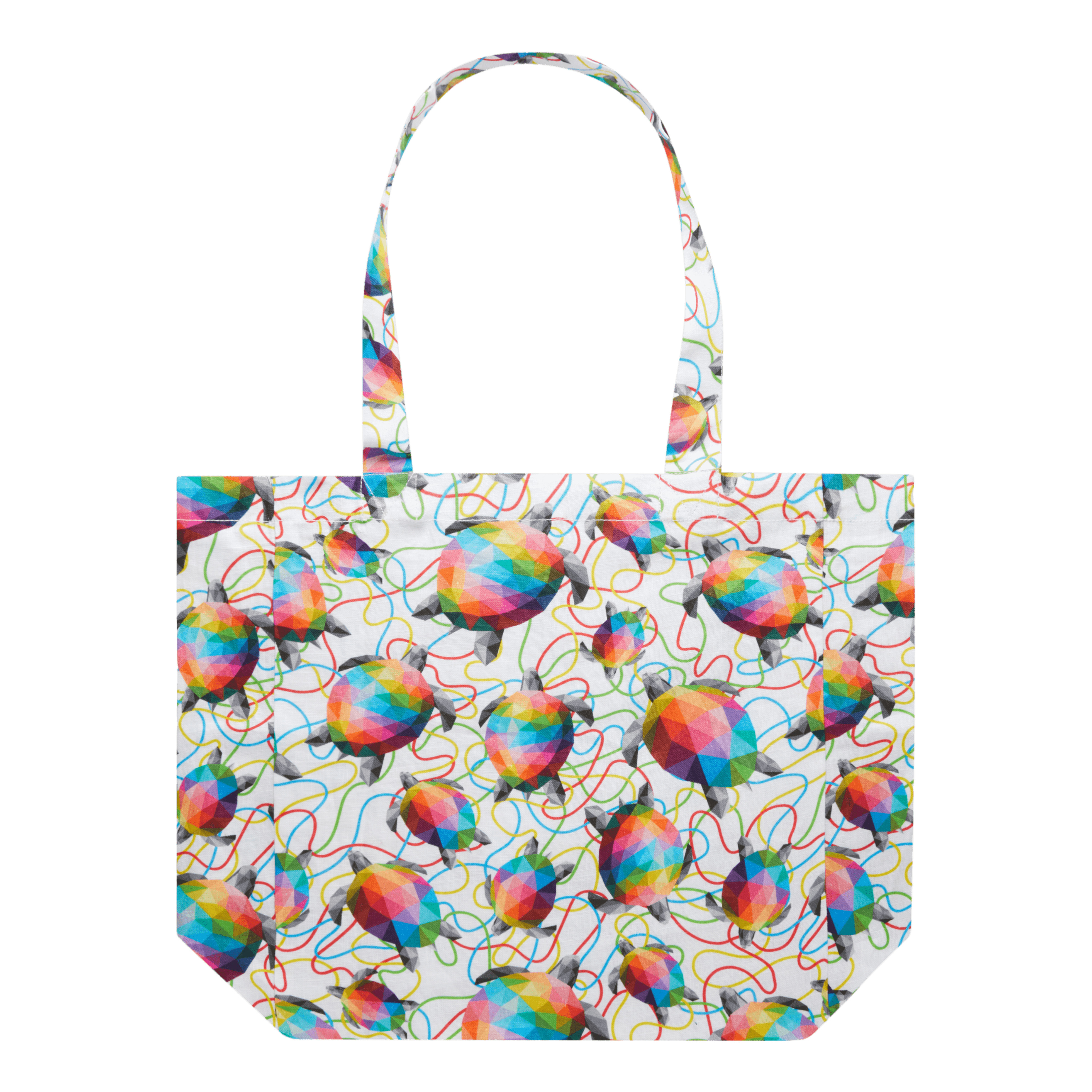 Linen Tote Bag Tortugas - Vilebrequin x Okuda San Miguel - 2