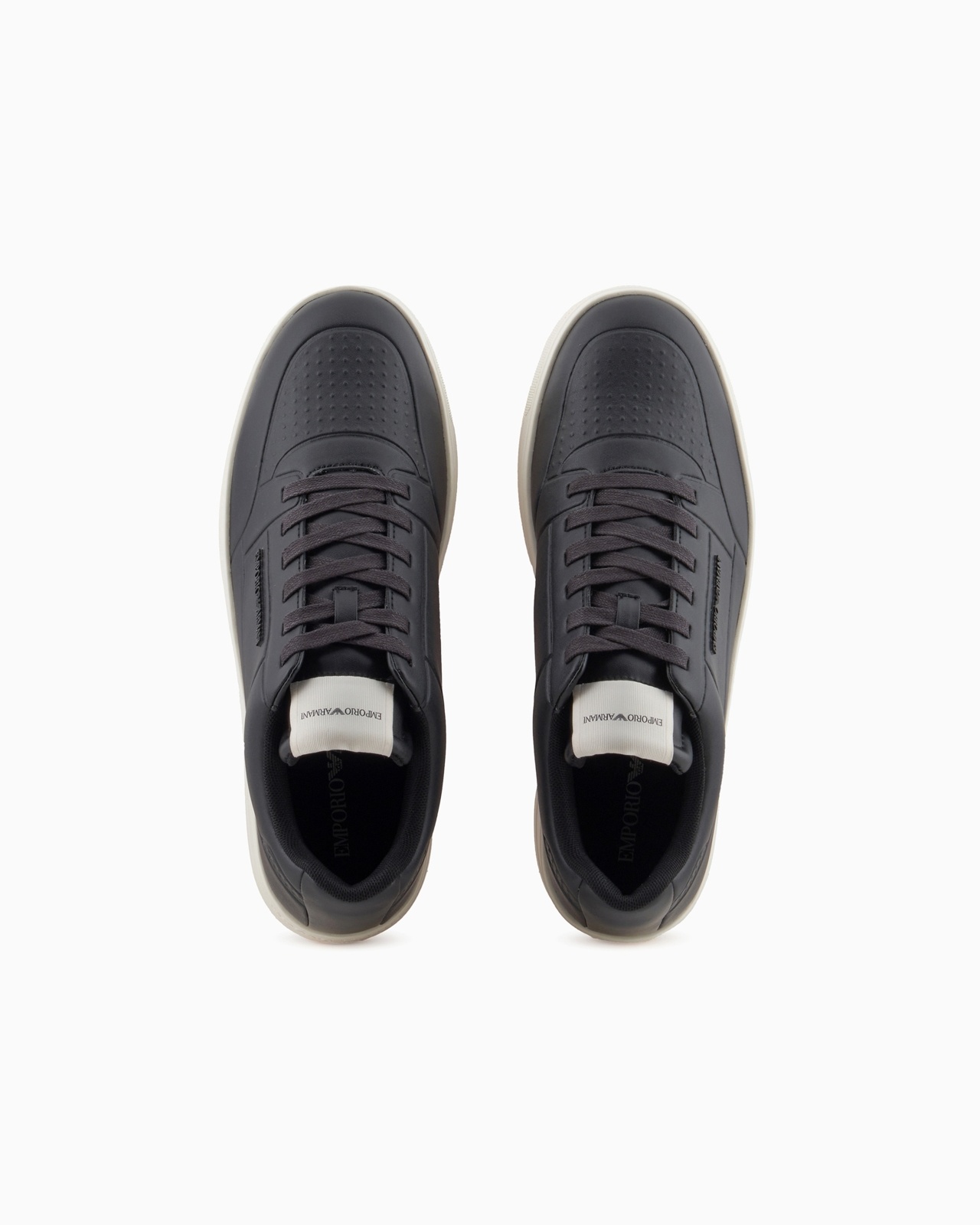 LEATHER SNEAKERS WITH SIDE LOGO - 3